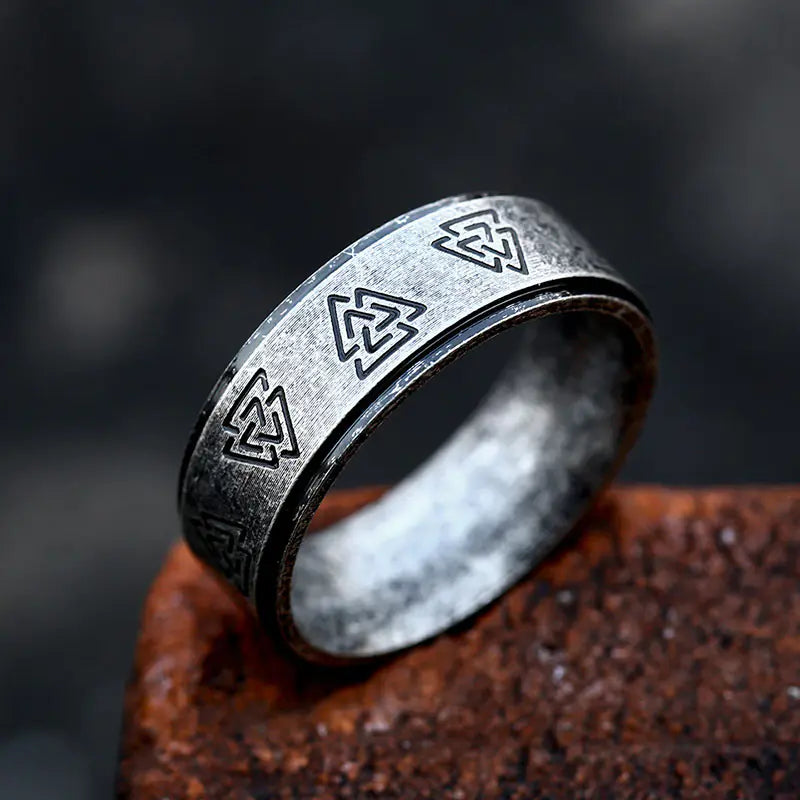 Korean Chic Vintage Steel Ring