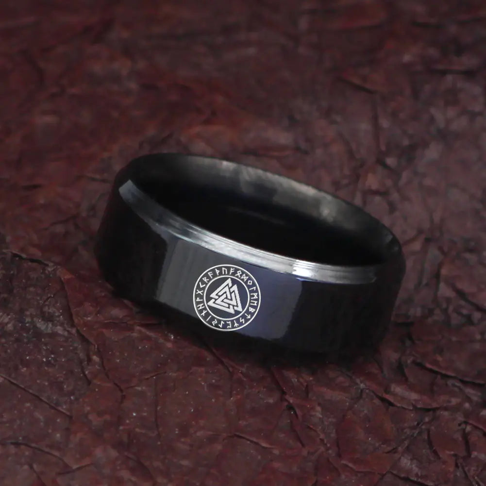 Antique Norse Rune Men's Ring - Stylish Emblem