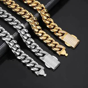 Stainless Steel Cuban Link Chain Necklace