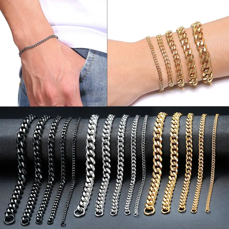 Stainless Cuban Steel Bracelet