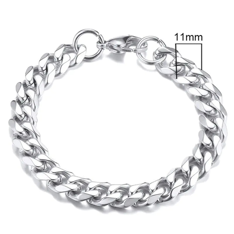 Stainless Cuban Steel Bracelet