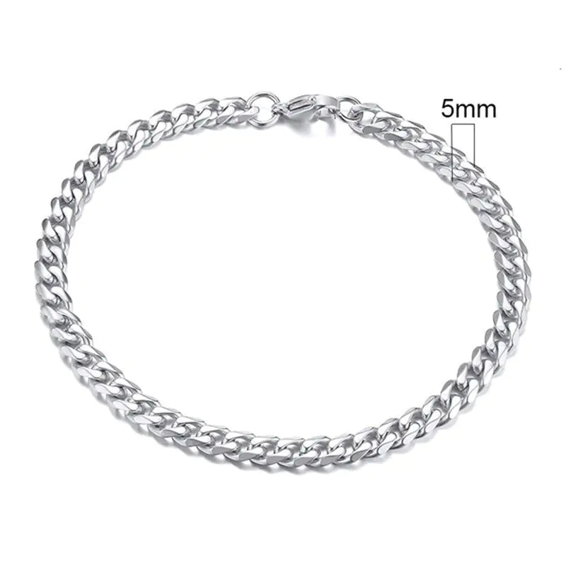 Stainless Cuban Steel Bracelet