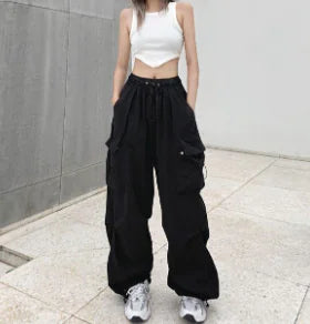 Girls Retro Loose Fit Sweatpants