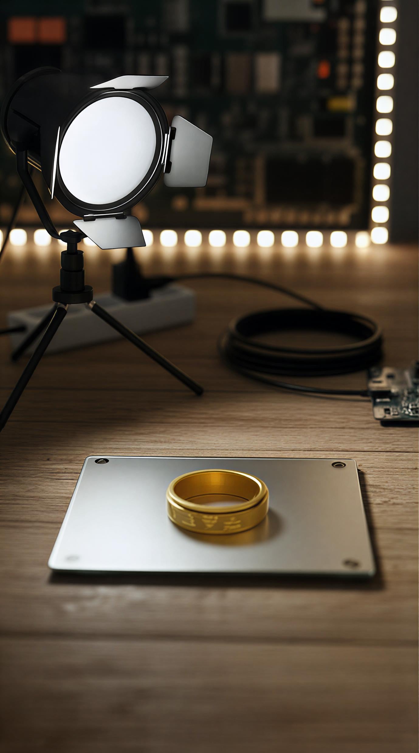 Rotatable Triangle Pattern Stainless Steel Ring