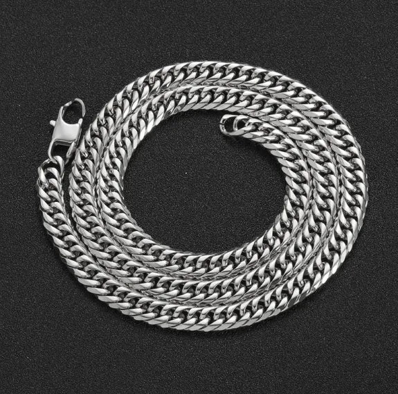 Stainless Steel Cuban Link Chain Necklace