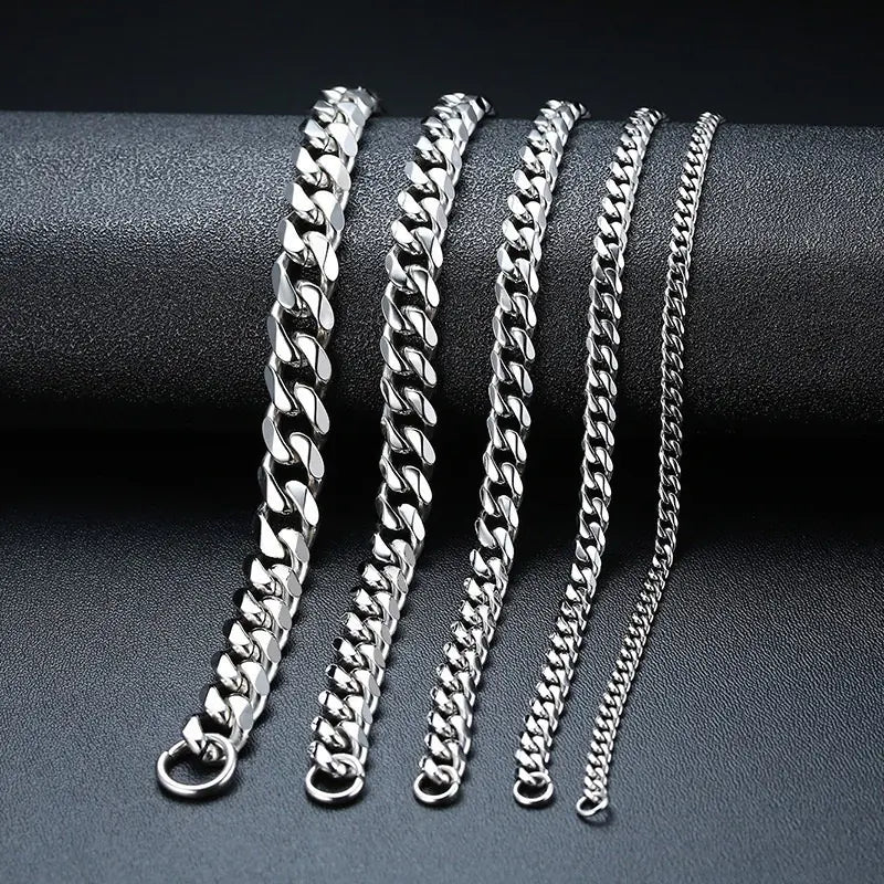 Stainless Cuban Steel Bracelet