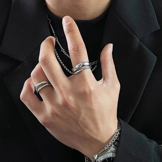 Double Layered Irregular Fashion Ring