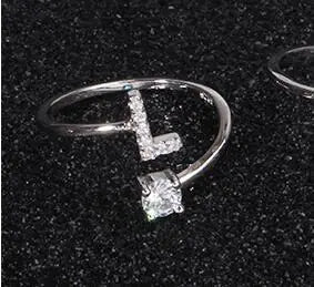 Chic Adjustable Women's Personalized Letters Ring
