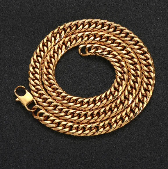 Stainless Steel Cuban Link Chain Necklace