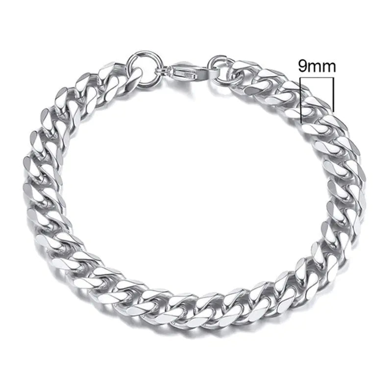Stainless Cuban Steel Bracelet